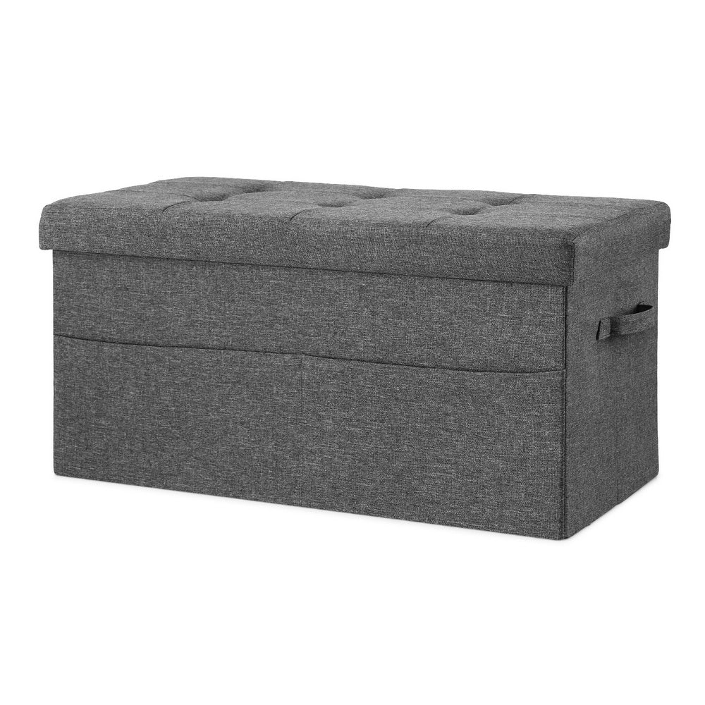 Storage Ottoman Foot Stool Rest Foldable - Furniture > Living Room > Ottomans & Footstools - Rivercity House & Home Co. (ABN 18 642 972 209) - Affordable Modern Furniture Australia