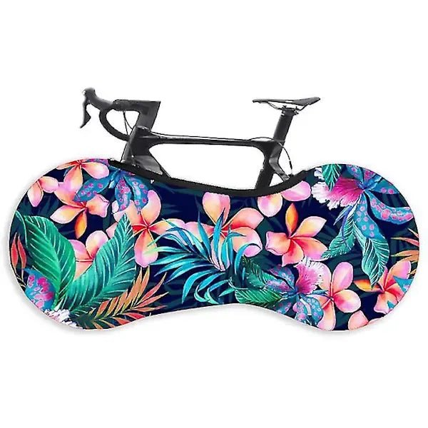 Stretch Fabric Indoor Bike Cover for 26-29 Inch Mountain, Road & Folding Bikes - Floral - Sports & Fitness > Bikes & Accessories > Bicycle Bags - Rivercity House & Home Co. (ABN 18 642 972 209) - Affordable Modern Furniture Australia