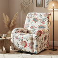 Stretch Kids Recliner Cover 4-Pieces Recliner Chair Slipcovers Printed Polyester
