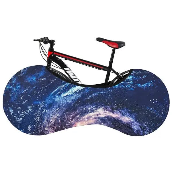 Stretch Polyester Spandex Indoor Bike Cover with Dust and Moisture Protection - Galaxy Print - Sports & Fitness > Bikes & Accessories > Bicycle Stands & Storage - Rivercity House & Home Co. (ABN 18 642 972 209) - Affordable Modern Furniture Australia