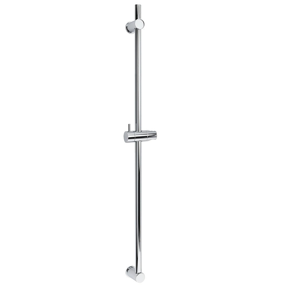 Strong Brass Chrome Round 850mm Long Sliding Rail Bar Holder For Handheld Shower - Furniture > Bathroom > Shower Heads & Screens - Rivercity House & Home Co. (ABN 18 642 972 209) - Affordable Modern Furniture Australia