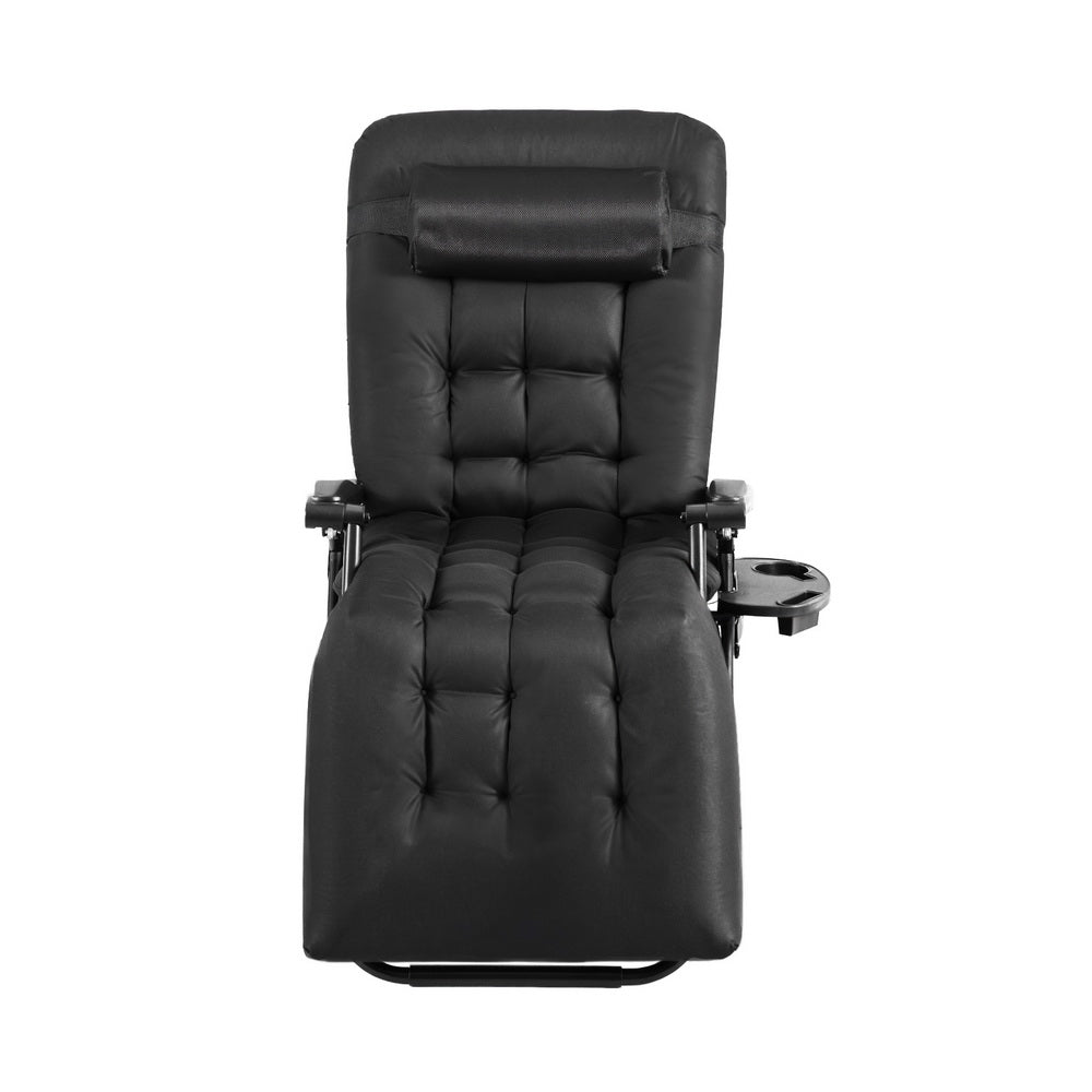 Sun Lounge Lounger Folding Camping Zero Gravity Chair Outdoor Furniture - Furniture > Outdoor > Outdoor Sofas & Lounge Sets - Rivercity House & Home Co. (ABN 18 642 972 209) - Affordable Modern Furniture Australia