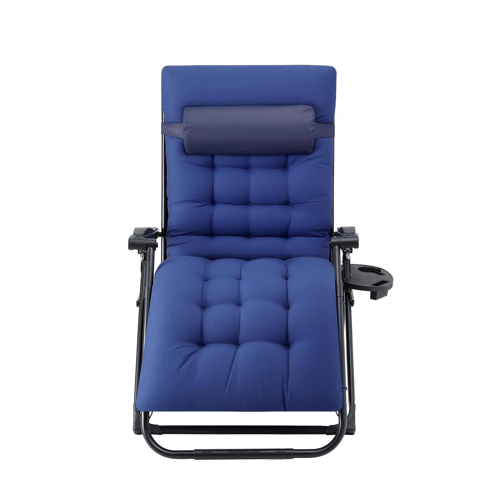 Sun Lounge Lounger Folding Camping Zero Gravity Chair Outdoor Furniture XL Blue - Furniture > Outdoor > Outdoor Chairs - Rivercity House & Home Co. (ABN 18 642 972 209) - Affordable Modern Furniture Australia