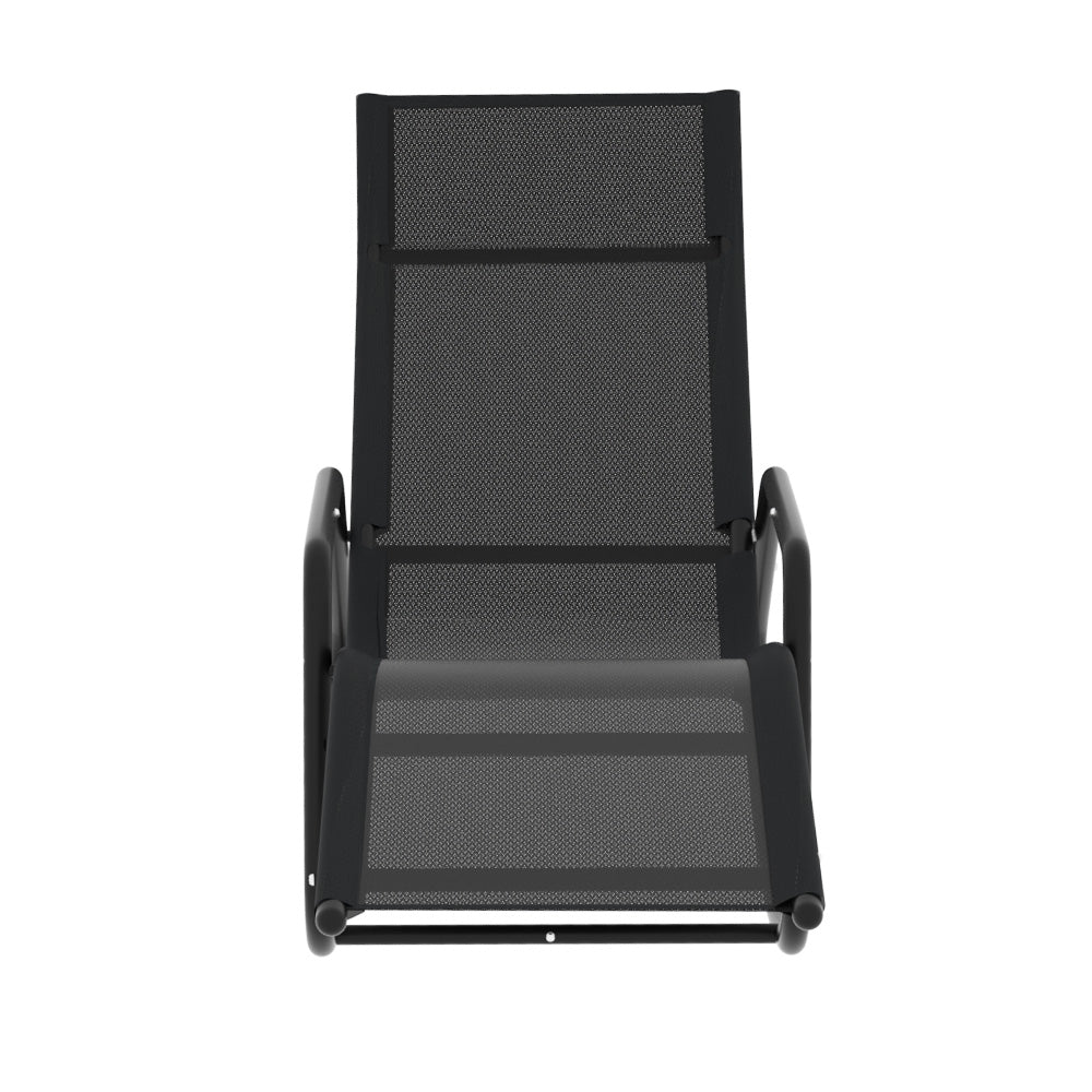 Sun Lounge Rocking Chair Outdoor Lounger Patio Furniture Pool Garden - Furniture > Outdoor > Outdoor Chairs - Rivercity House & Home Co. (ABN 18 642 972 209) - Affordable Modern Furniture Australia