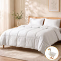 Super King Quilt 200GSM Summer Duck Down Feather Doona Insert - White