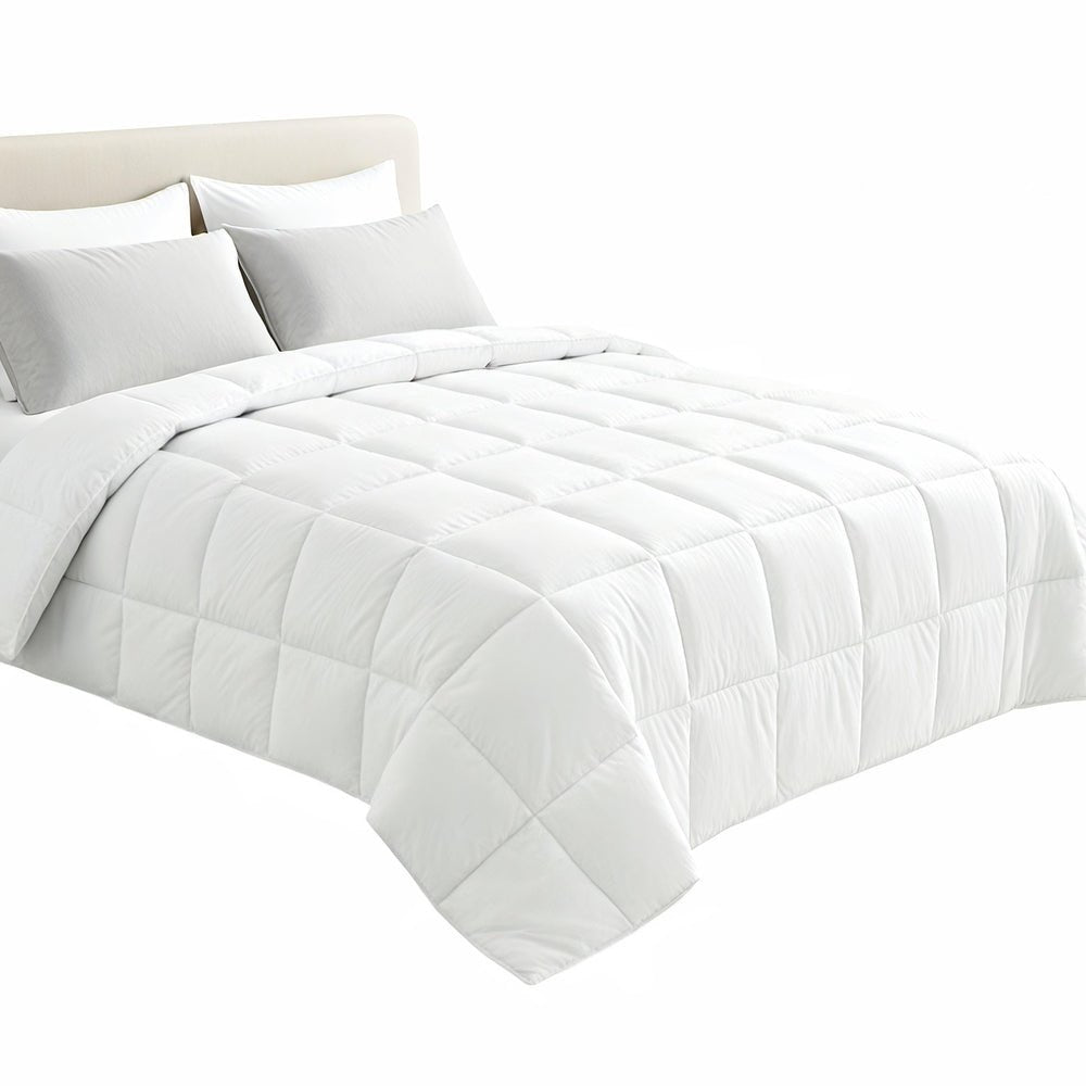 Super King Size 400GSM Microfiber Quilt All Season Duvet Quilts Comforter Winter Summer - Home & Garden > Bedding > Quilts & Duvets - Rivercity House & Home Co. (ABN 18 642 972 209) - Affordable Modern Furniture Australia