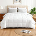 Super King Size 400GSM Microfiber All Season Quilt Duvet Comforter - White