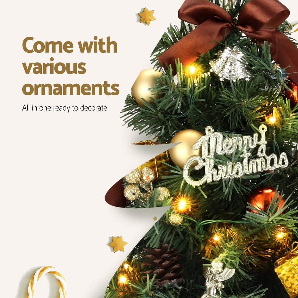 Tabletop Christmas Tree 60CM LED Xmas Tree Tree Topper Ornaments - Occasions > Christmas > Christmas Trees - Rivercity House & Home Co. (ABN 18 642 972 209) - Affordable Modern Furniture Australia
