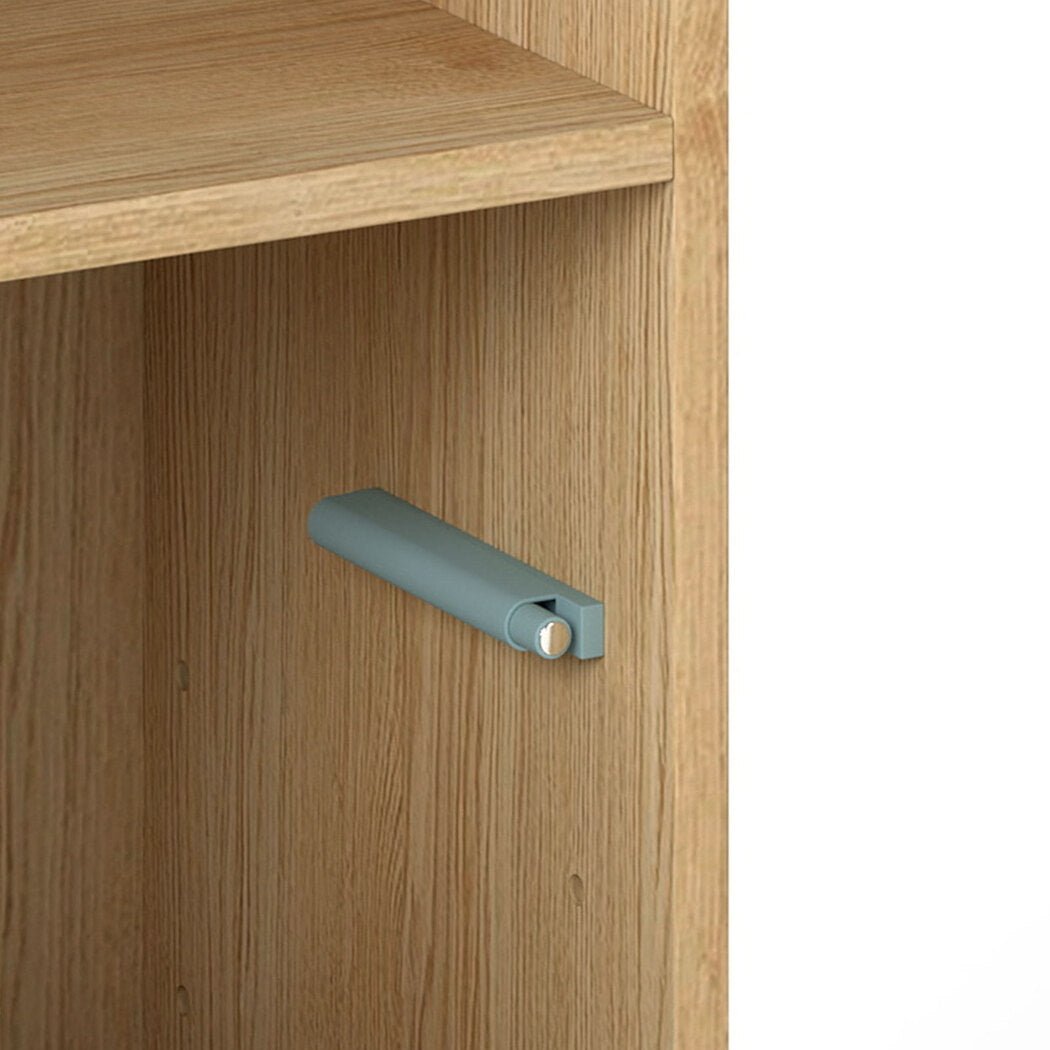 Tall Bathroom Cabinet 165cm Adjustable Shelf Storage Cupboard - Oak - Rivercity House & Home Co. (ABN 18 642 972 209) - Affordable Modern Furniture Australia