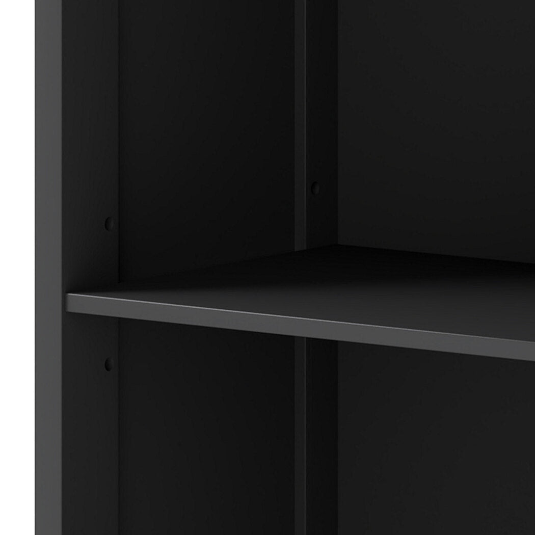 Tall Bathroom Storage Cabinet 166cm with Adjustable Shelves - Black - Rivercity House & Home Co. (ABN 18 642 972 209) - Affordable Modern Furniture Australia