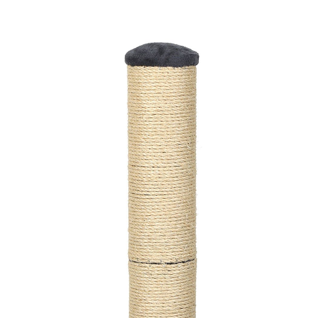 Tall Stable Cat Scratching Post with Sisal Rope for Large Cats - Dark Grey - Rivercity House & Home Co. (ABN 18 642 972 209) - Affordable Modern Furniture Australia