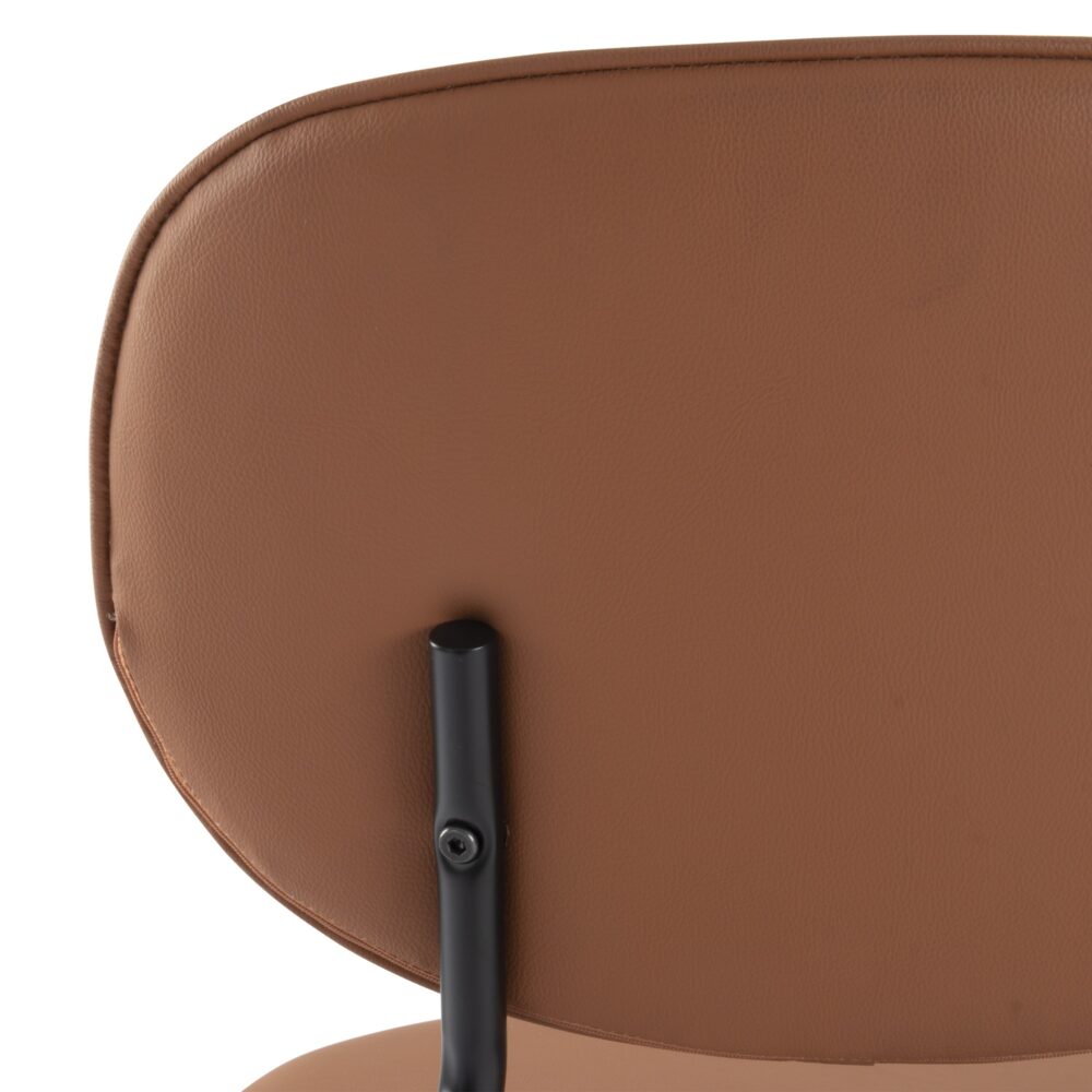 Tan Temptation Dining Chair Duo with Metal Legs - Brown - Furniture > Dining > Kitchen & Dining Chairs - Rivercity House & Home Co. (ABN 18 642 972 209) - Affordable Modern Furniture Australia