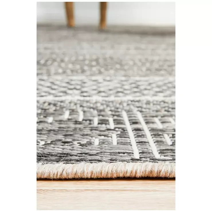 Terrace Rug 230 x 160cm for Indoor and Outdoor Use - Grey - Home & Garden > Rugs > Outdoor Rugs - Rivercity House & Home Co. (ABN 18 642 972 209) - Affordable Modern Furniture Australia
