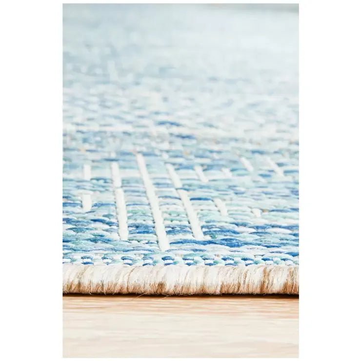 Terrace Rug 400 x 300cm for Indoor and Outdoor Use - Blue - Home & Garden > Rugs > Outdoor Rugs - Rivercity House & Home Co. (ABN 18 642 972 209) - Affordable Modern Furniture Australia