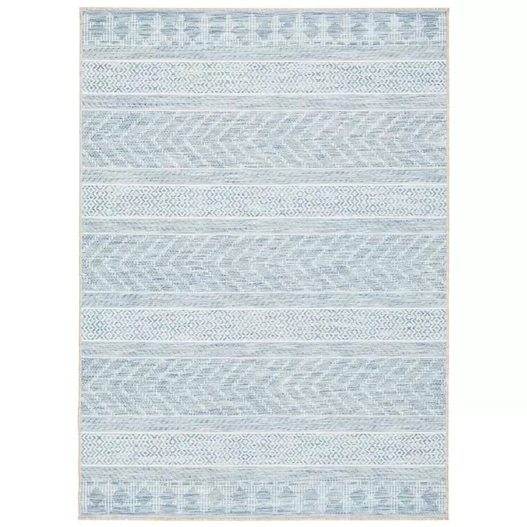 Terrace Rug 400 x 300cm for Indoor and Outdoor Use - Blue - Home & Garden > Rugs > Outdoor Rugs - Rivercity House & Home Co. (ABN 18 642 972 209) - Affordable Modern Furniture Australia
