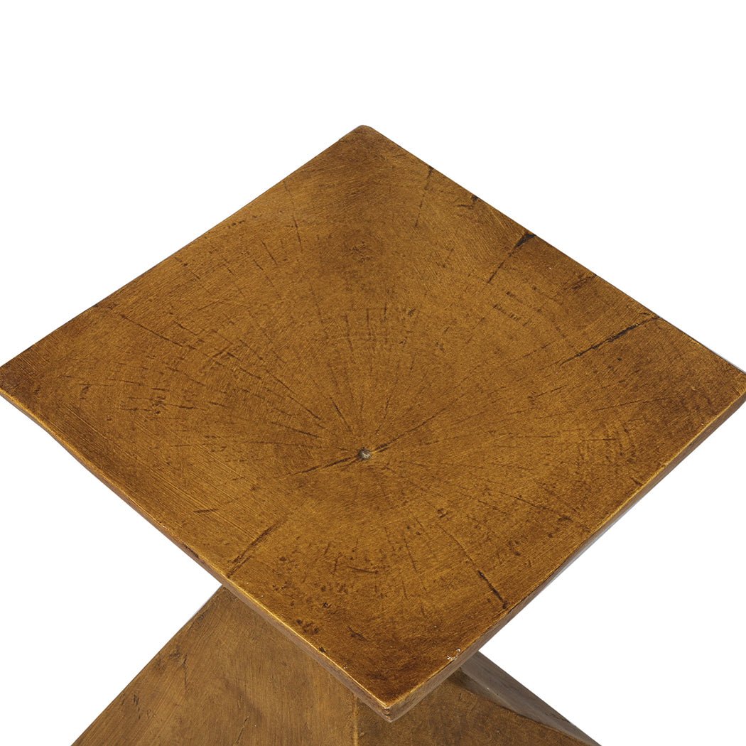 Terrazzo Magnesia Side Table Coffee - Brown - Rivercity House & Home Co. (ABN 18 642 972 209) - Affordable Modern Furniture Australia