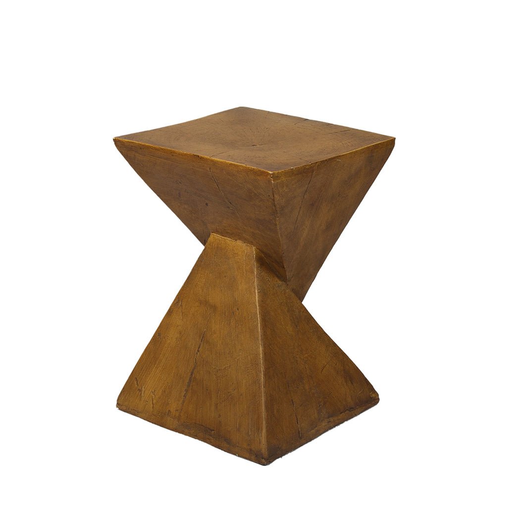 Terrazzo Magnesia Side Table Coffee - Brown - Rivercity House & Home Co. (ABN 18 642 972 209) - Affordable Modern Furniture Australia