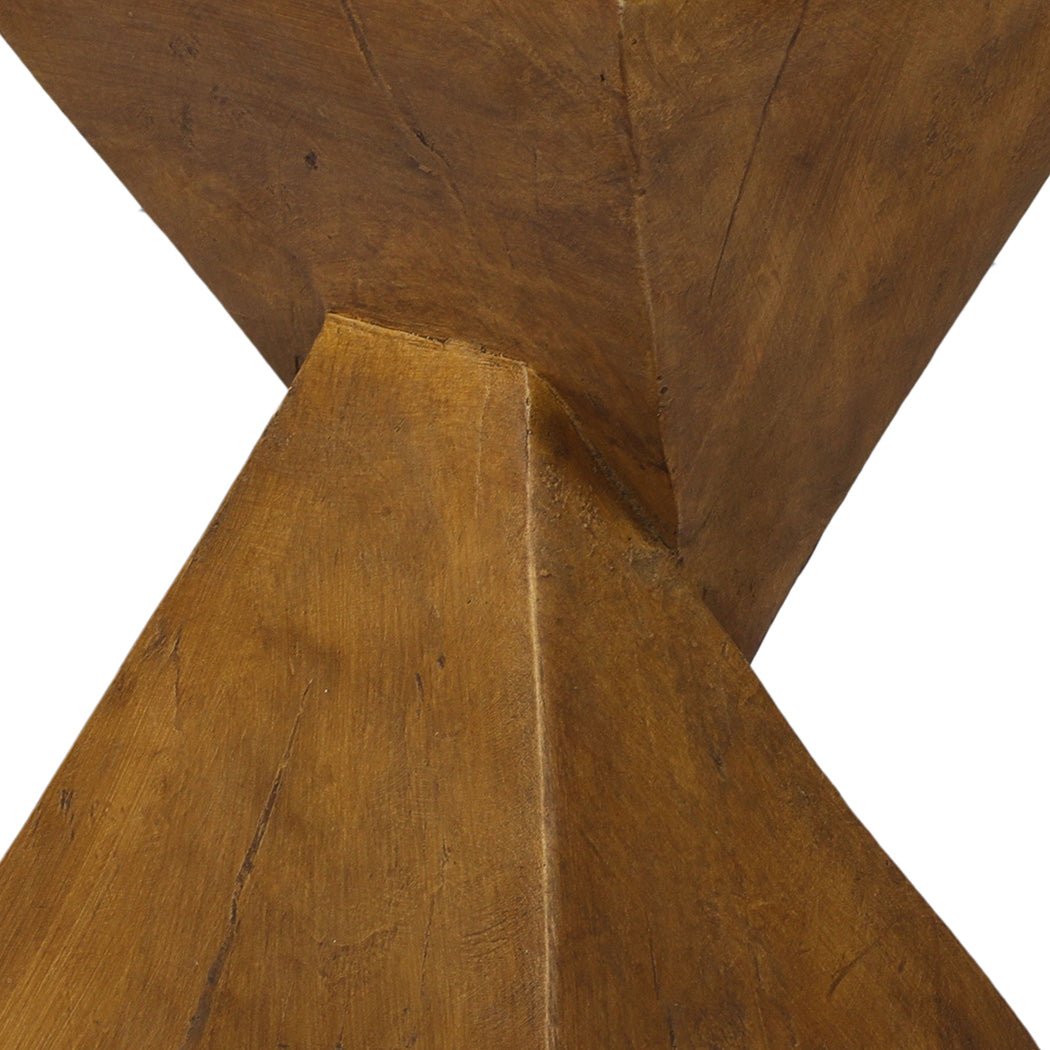 Terrazzo Magnesia Side Table Coffee - Brown - Rivercity House & Home Co. (ABN 18 642 972 209) - Affordable Modern Furniture Australia