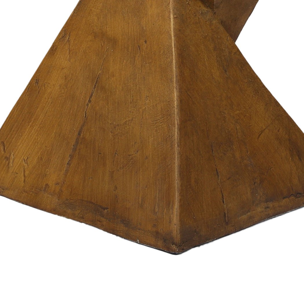 Terrazzo Magnesia Side Table Coffee - Brown - Rivercity House & Home Co. (ABN 18 642 972 209) - Affordable Modern Furniture Australia