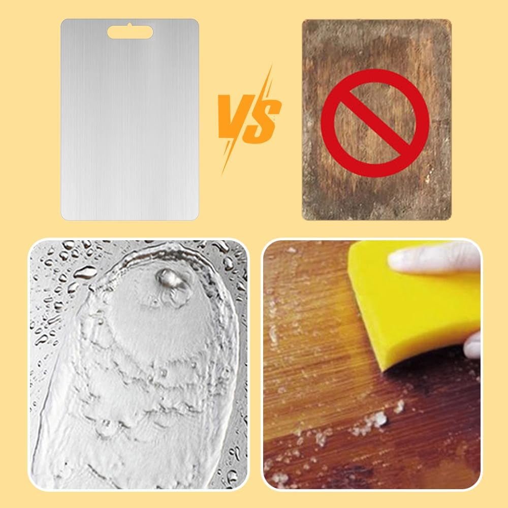 Titanium Cutting Board 15 x 11 in - Medical-Grade Double Sided from Japan - Health & Beauty > Health & Wellbeing > Protective Equipment - Rivercity House & Home Co. (ABN 18 642 972 209) - Affordable Modern Furniture Australia