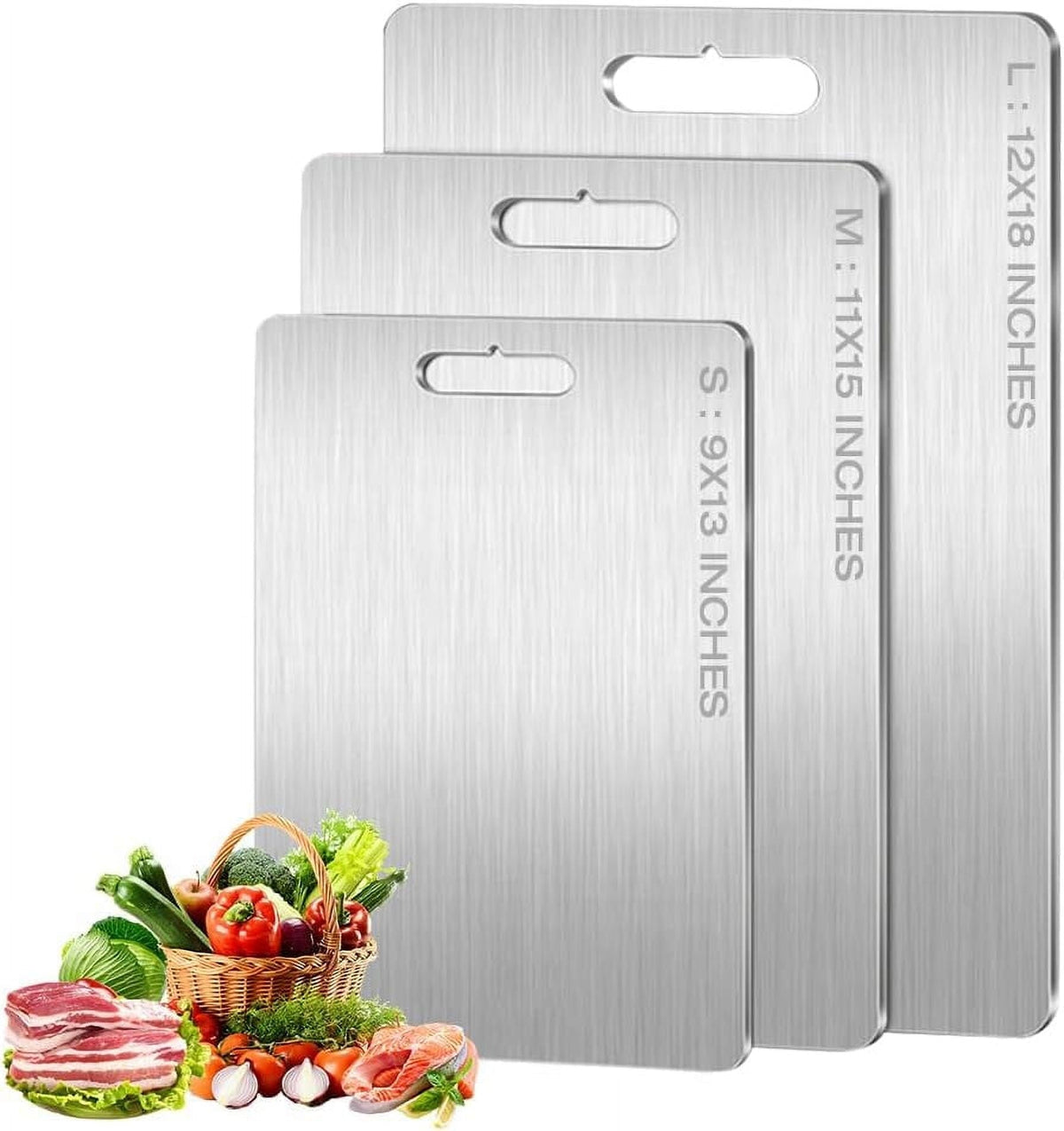 Titanium Cutting Board 15 x 11 in - Medical-Grade Double Sided from Japan - Health & Beauty > Health & Wellbeing > Protective Equipment - Rivercity House & Home Co. (ABN 18 642 972 209) - Affordable Modern Furniture Australia
