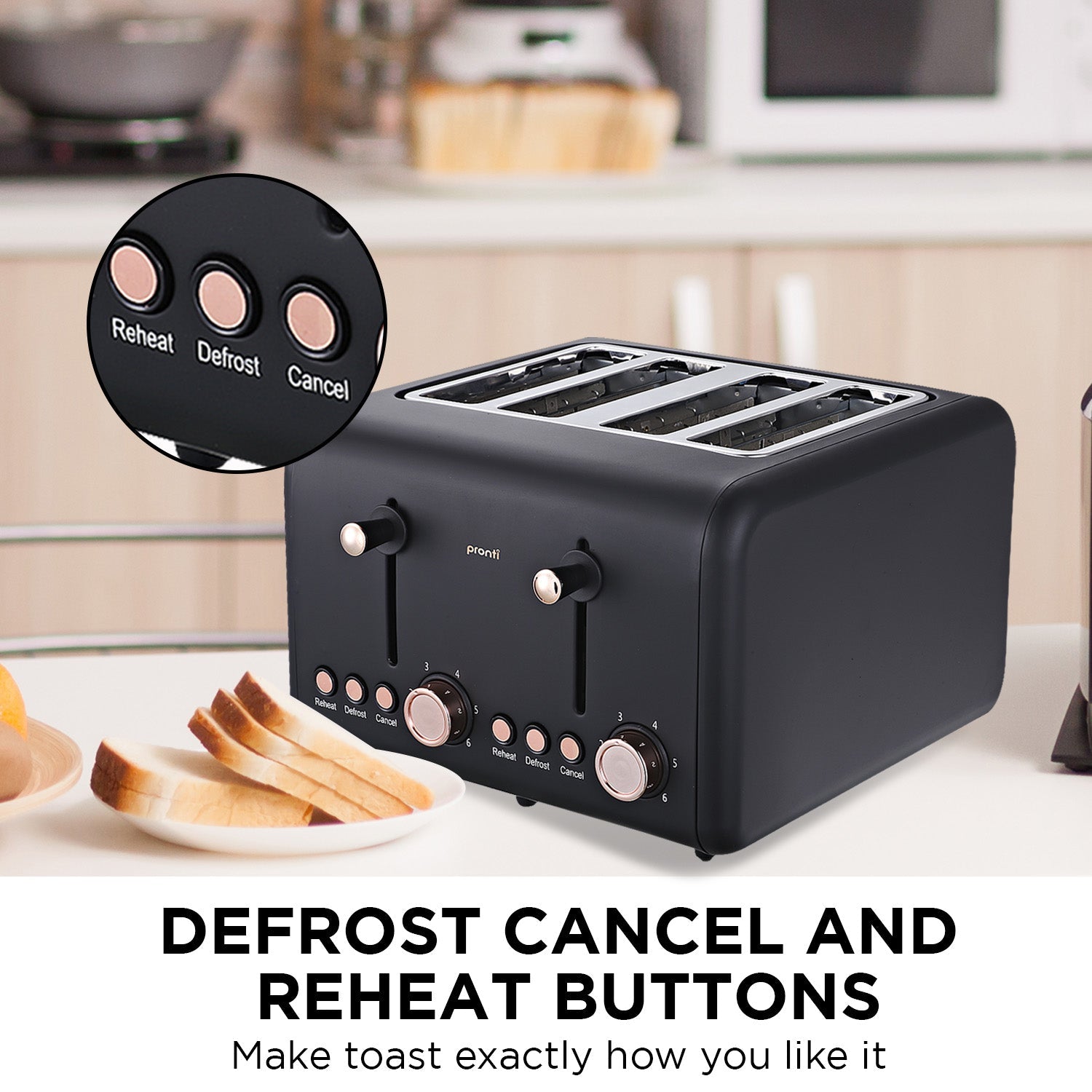 Toaster, Kettle & Coffee Machine Breakfast Set - Black - Appliances > Kitchen Appliances > Toasters & Grills - Rivercity House & Home Co. (ABN 18 642 972 209) - Affordable Modern Furniture Australia