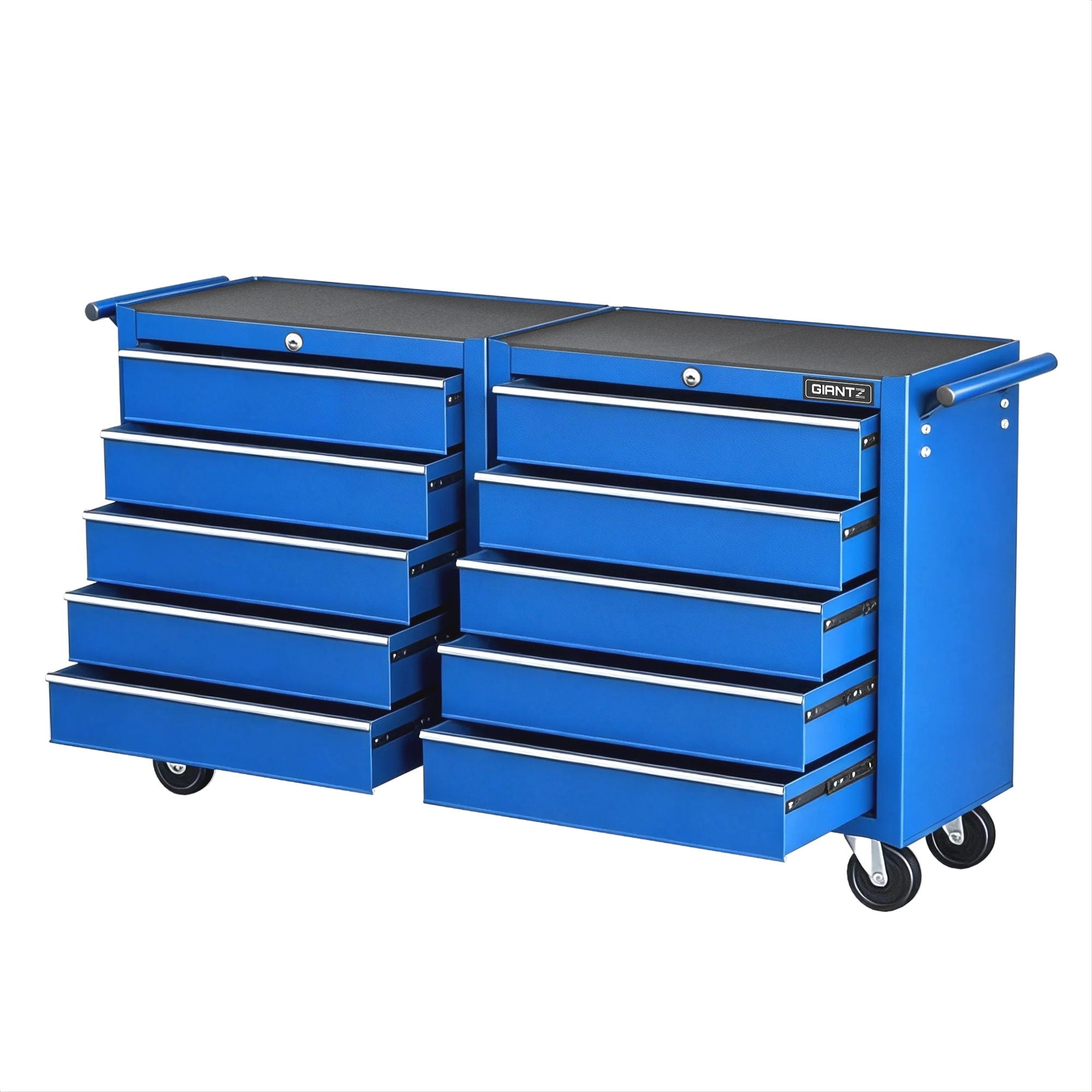 Tool Chest Trolley 10 Drawers Toolbox Storage Blue - Tools > Tools Storage > Tool Boxes - Rivercity House & Home Co. (ABN 18 642 972 209) - Affordable Modern Furniture Australia