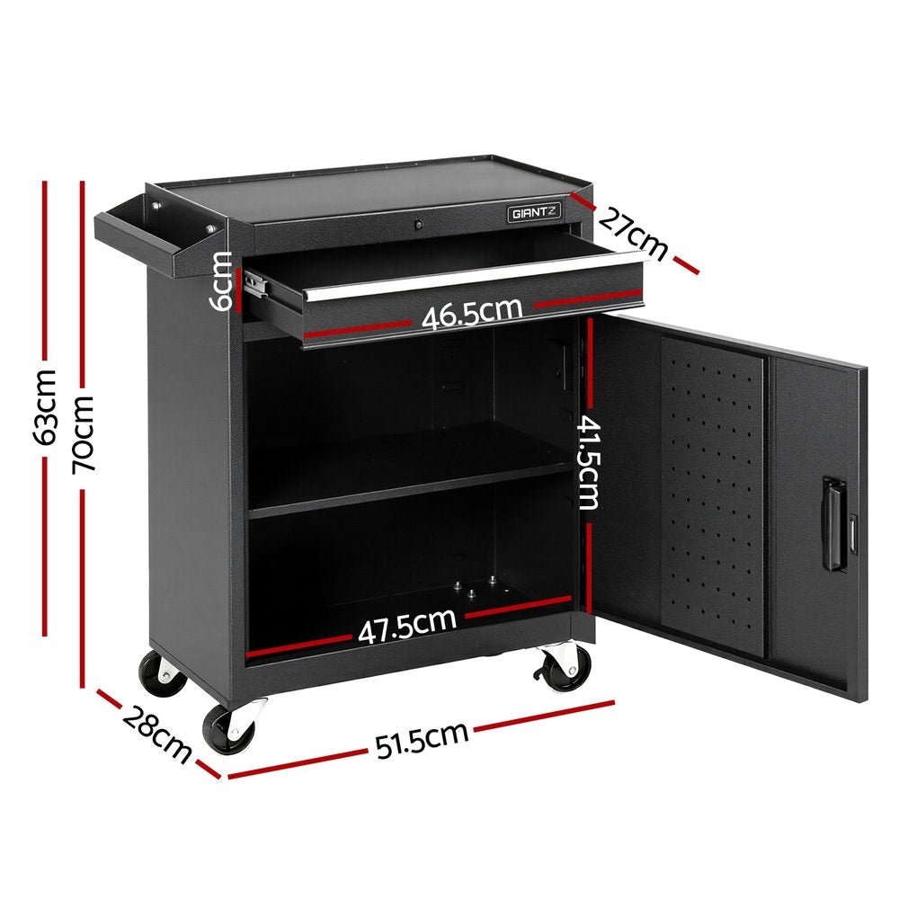 Tool Chest Trolley Cabinet Rolling Toolbox Garage Storage Tools organizer - Tools > Tools Storage > Tool Boxes - Rivercity House & Home Co. (ABN 18 642 972 209) - Affordable Modern Furniture Australia