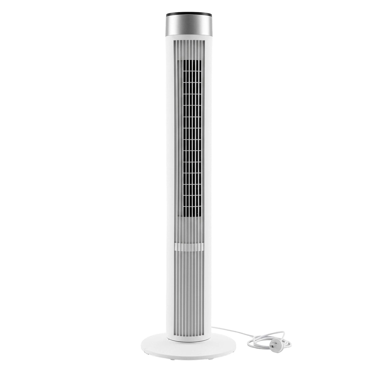 Tower Fan with Remote Control, 3 Speeds, 3 Modes & 7.5h Timer - White - Appliances > Fans > Portable Fans - Rivercity House & Home Co. (ABN 18 642 972 209) - Affordable Modern Furniture Australia