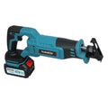 21V Brushless Cordless Reciprocating Saw Kit with Batteries and Blades - Blue
