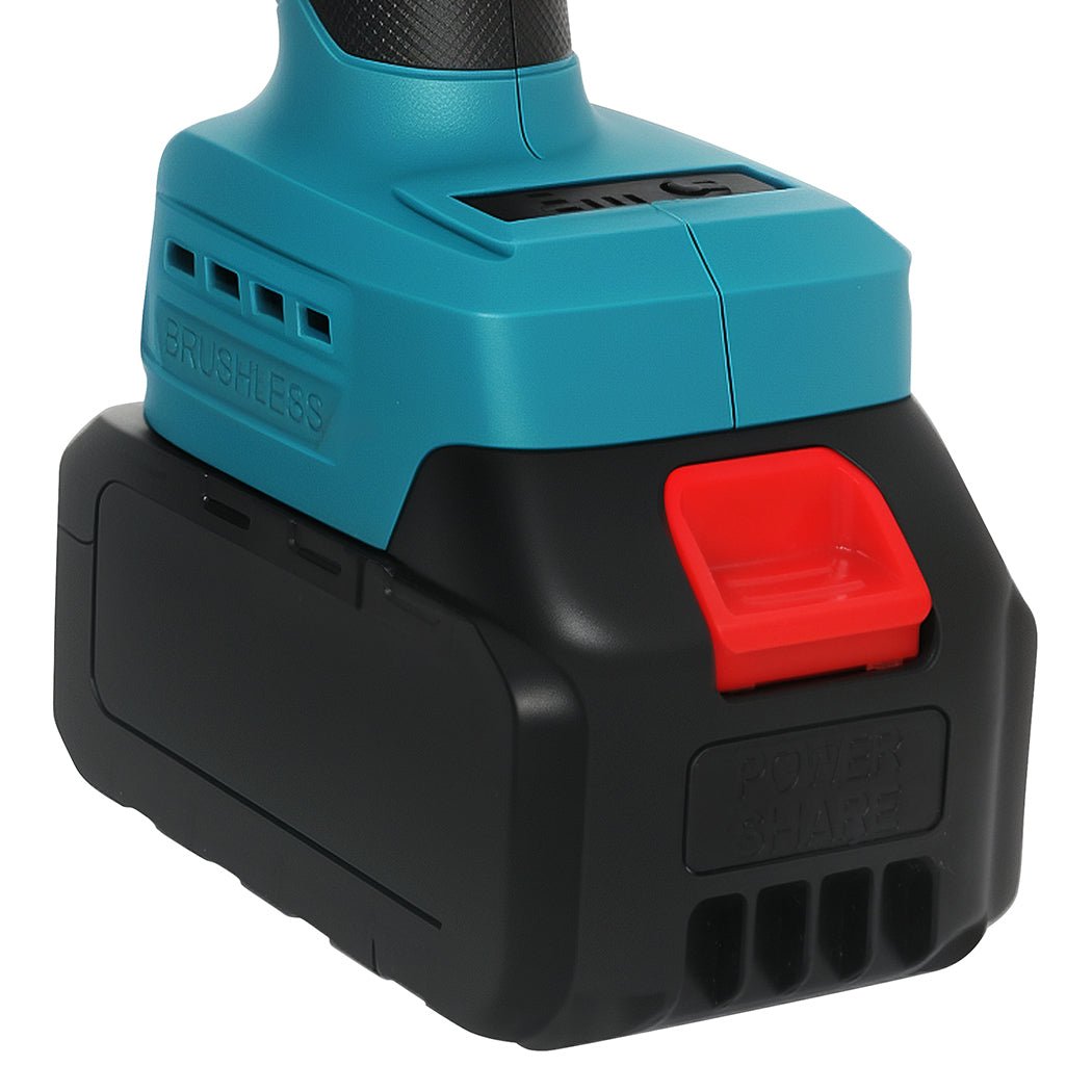 Traderight 21V Cordless Angle Grinder Kit with 2 Batteries - Blue - Rivercity House & Home Co. (ABN 18 642 972 209) - Affordable Modern Furniture Australia
