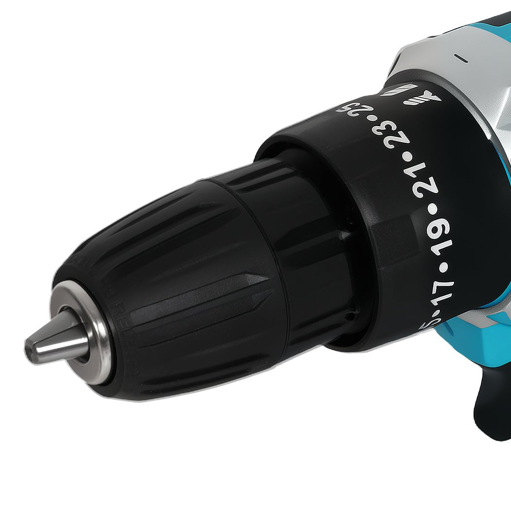 Traderight 21V Cordless Drill Driver Set with 2×2.0Ah Batteries and 30 Accessories - Blue/Black - Rivercity House & Home Co. (ABN 18 642 972 209) - Affordable Modern Furniture Australia