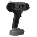21V Cordless Heat Gun Kit 500°C with 5 Nozzles & Scraper - Grey Black