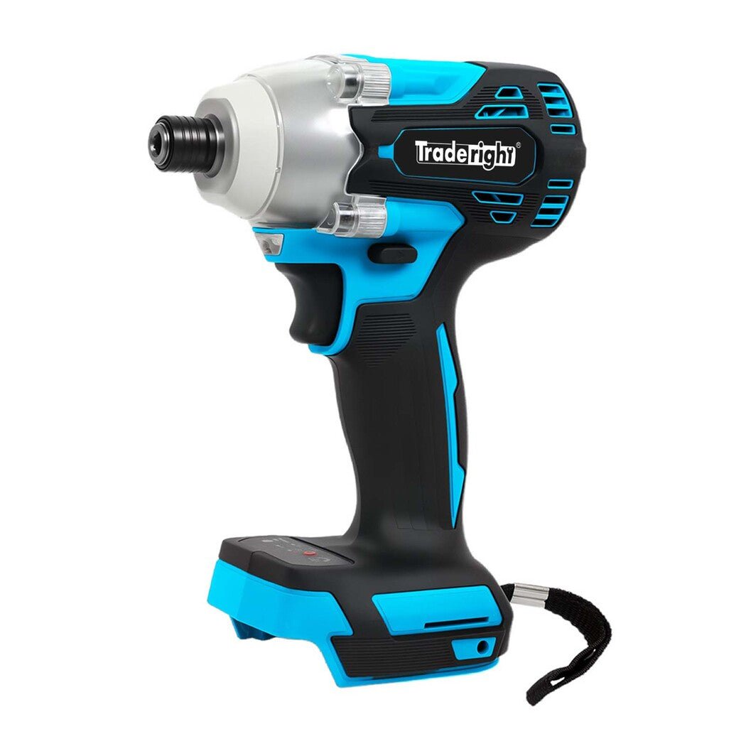 Traderight 21V Cordless Impact Driver 400Nm with 2x2.0Ah Batteries Kit - Blue - Rivercity House & Home Co. (ABN 18 642 972 209) - Affordable Modern Furniture Australia