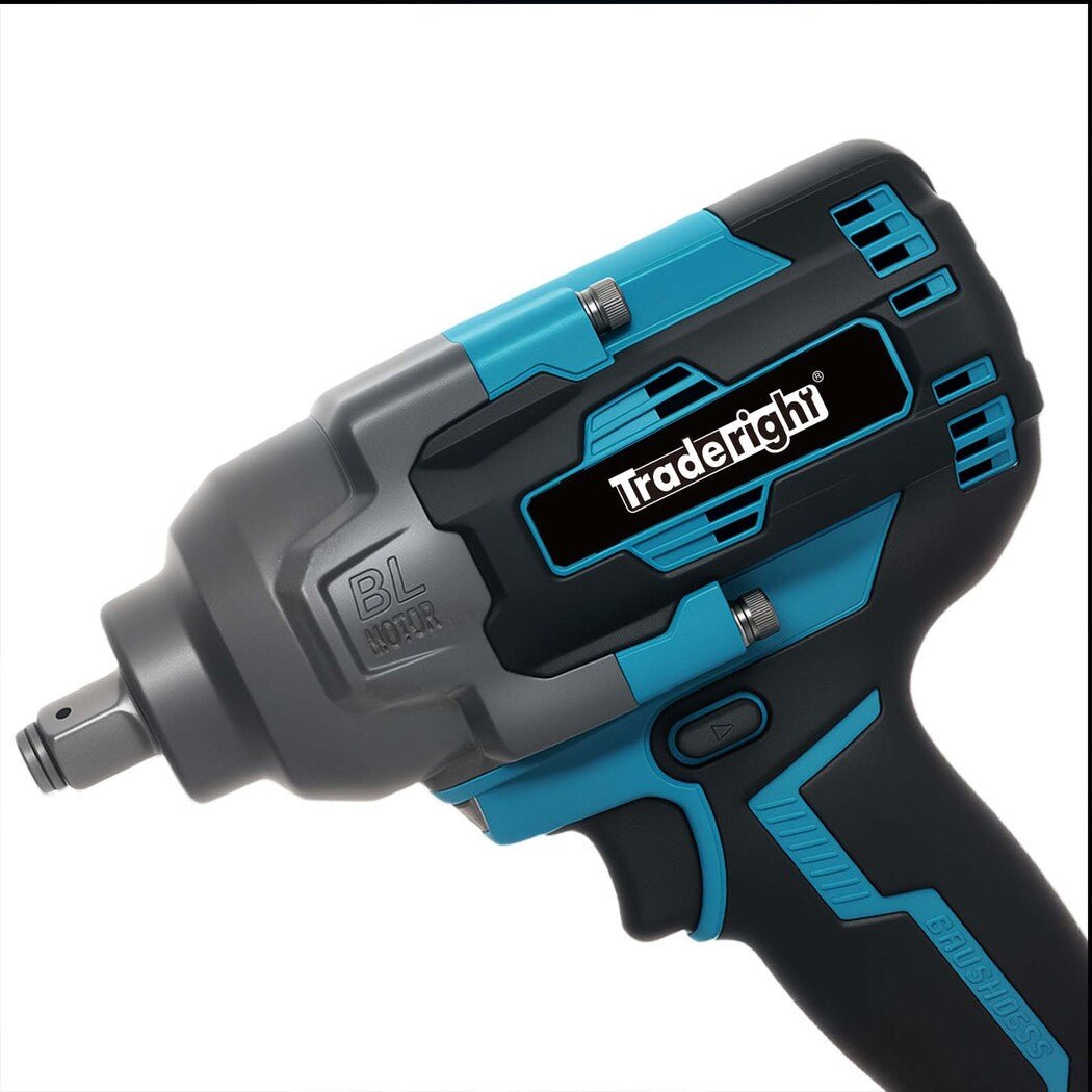 Traderight 21V Cordless Impact Wrench 1200Nm with 4.0Ah Battery - Blue - Rivercity House & Home Co. (ABN 18 642 972 209) - Affordable Modern Furniture Australia