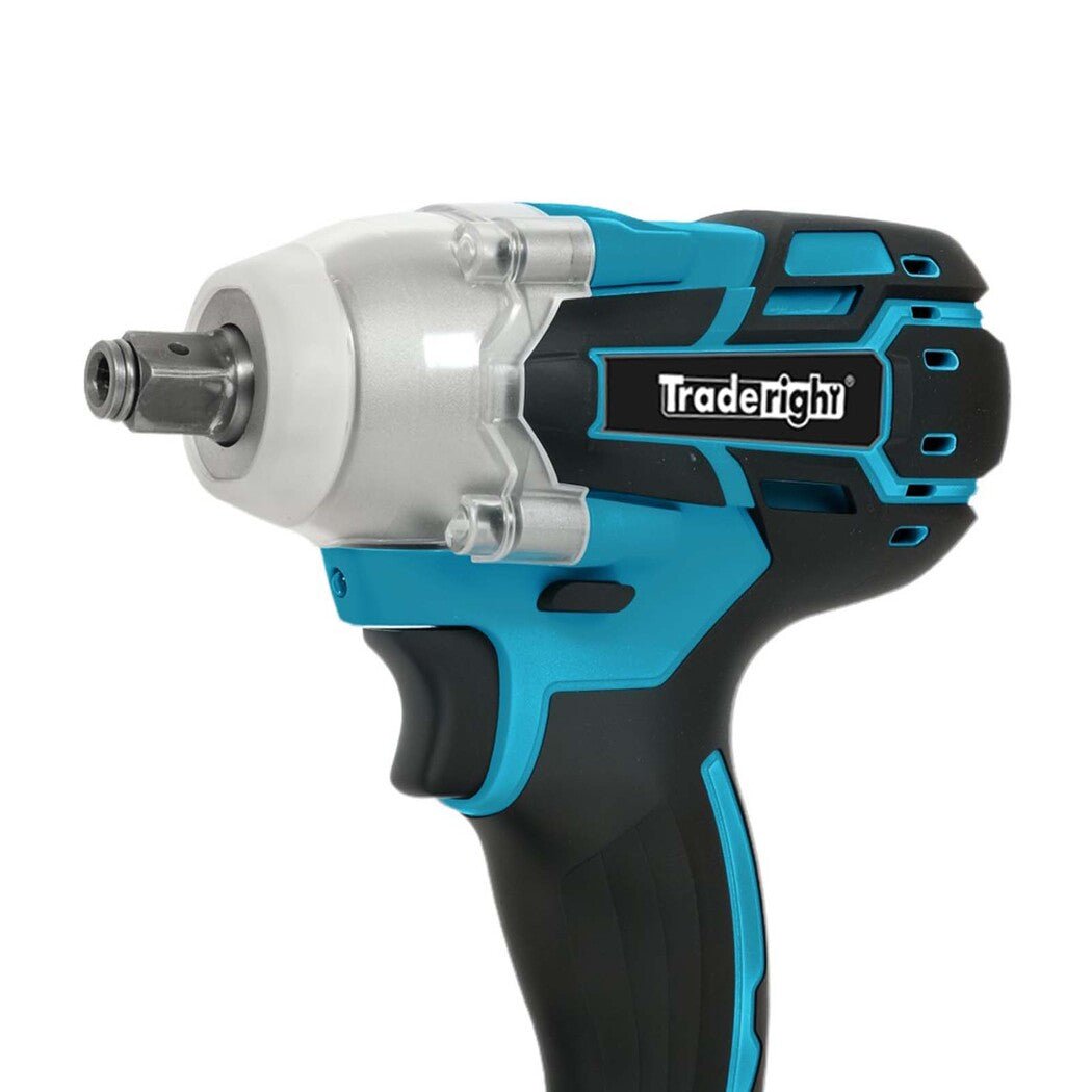 Traderight 21V Cordless Impact Wrench 550Nm with 73pcs Kit 2x4.0Ah - Blue - Rivercity House & Home Co. (ABN 18 642 972 209) - Affordable Modern Furniture Australia