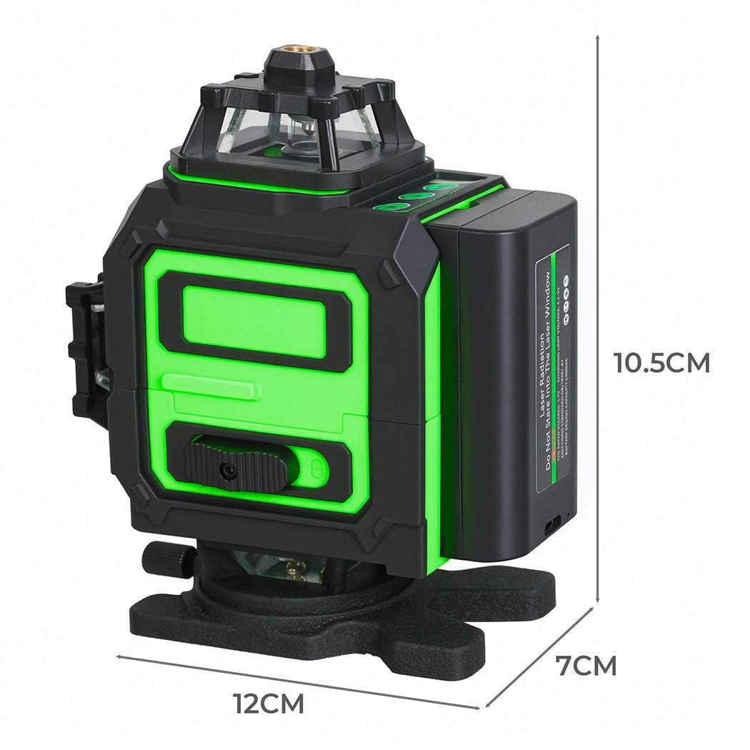 Traderight 4D 16 - Line Green Laser Level with Remote and Tripod - Black and Green - Rivercity House & Home Co. (ABN 18 642 972 209) - Affordable Modern Furniture Australia