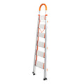 6 Step Folding Aluminium Ladder - Silver