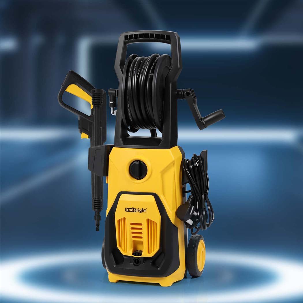 Traderight Electric High Pressure Washer 1800W 135bar 3500PSI - Yellow and Black - Rivercity House & Home Co. (ABN 18 642 972 209) - Affordable Modern Furniture Australia