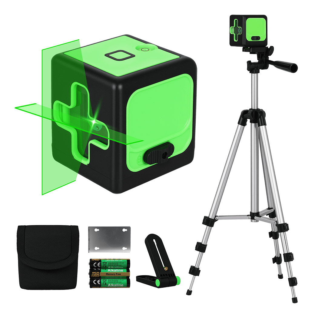 Traderight Green Laser Level 25m with Adjustable Tripod IP54 - Green - Rivercity House & Home Co. (ABN 18 642 972 209) - Affordable Modern Furniture Australia