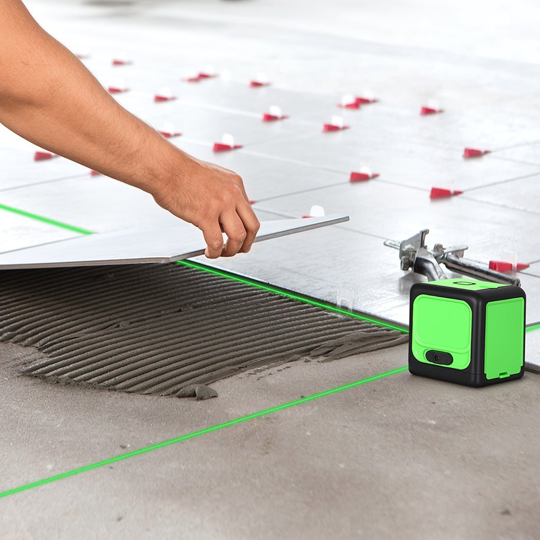 Traderight Green Laser Level 25m with Adjustable Tripod IP54 - Green - Rivercity House & Home Co. (ABN 18 642 972 209) - Affordable Modern Furniture Australia