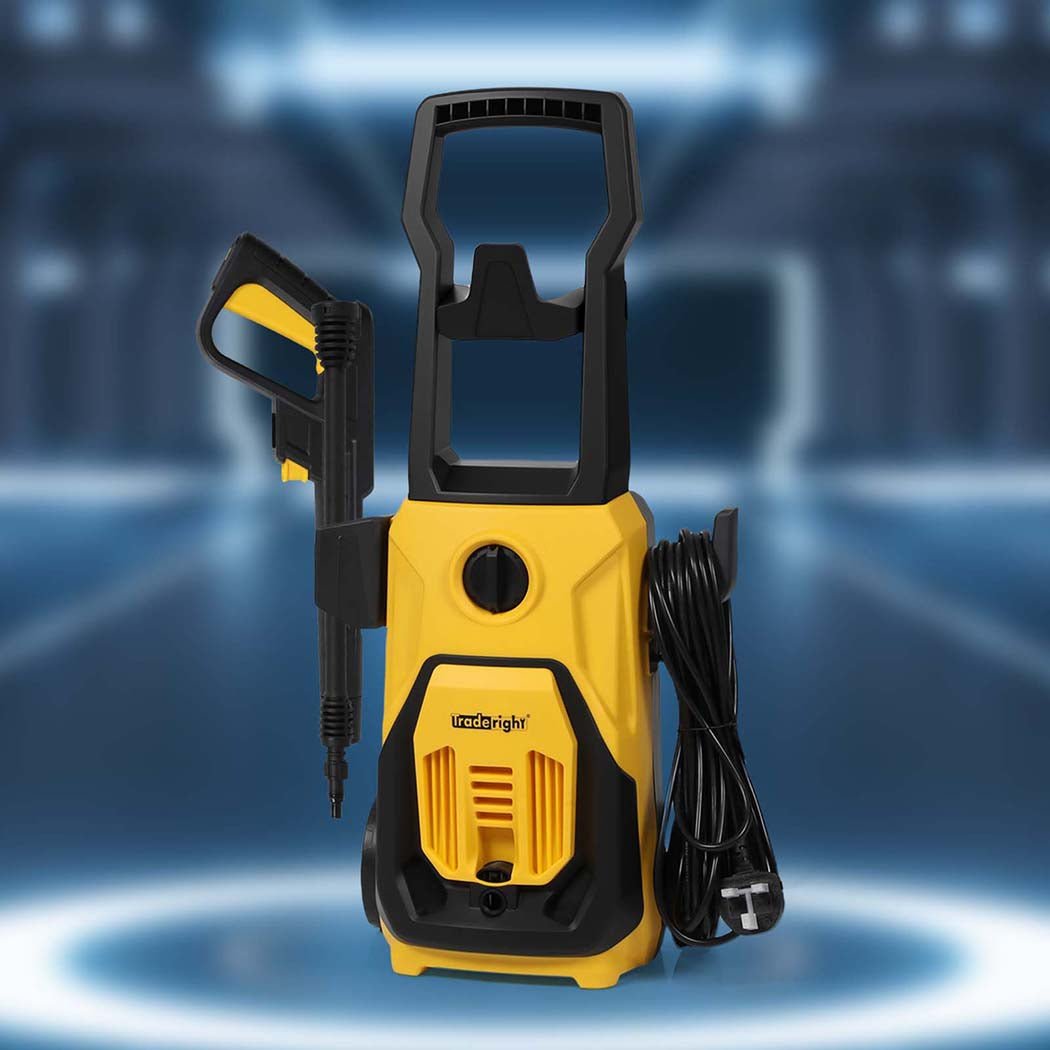 Traderight High Pressure Electric Water Washer 135bar 1800W - Yellow Black - Rivercity House & Home Co. (ABN 18 642 972 209) - Affordable Modern Furniture Australia