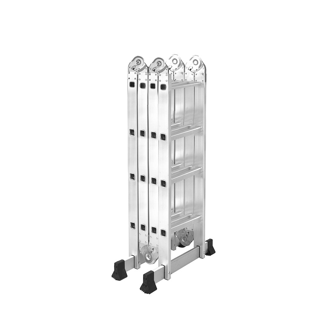Traderight Multi - Purpose Aluminium Ladder 4.7m with Non - Slip Feet - Silver - Rivercity House & Home Co. (ABN 18 642 972 209) - Affordable Modern Furniture Australia
