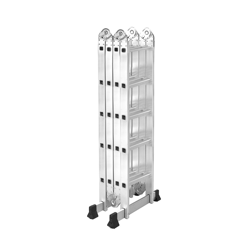 Traderight Multi - Purpose Aluminium Ladder 5.7m with Non - Slip Feet - Silver - Rivercity House & Home Co. (ABN 18 642 972 209) - Affordable Modern Furniture Australia