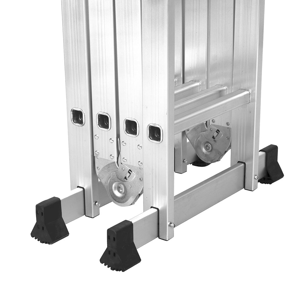 Traderight Multi - Purpose Aluminium Ladder 5.7m with Non - Slip Feet - Silver - Rivercity House & Home Co. (ABN 18 642 972 209) - Affordable Modern Furniture Australia