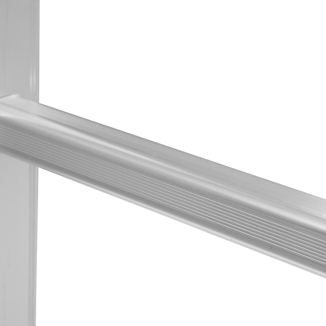 Traderight Multi - Purpose Aluminium Ladder 5.7m with Non - Slip Feet - Silver - Rivercity House & Home Co. (ABN 18 642 972 209) - Affordable Modern Furniture Australia