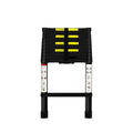 Telescopic Aluminium Ladder 3.2M Multipurpose - Black