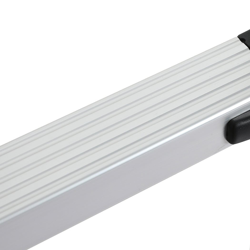 Traderight Telescopic Multipurpose Ladder 3.8M Extendable - Silver - Rivercity House & Home Co. (ABN 18 642 972 209) - Affordable Modern Furniture Australia