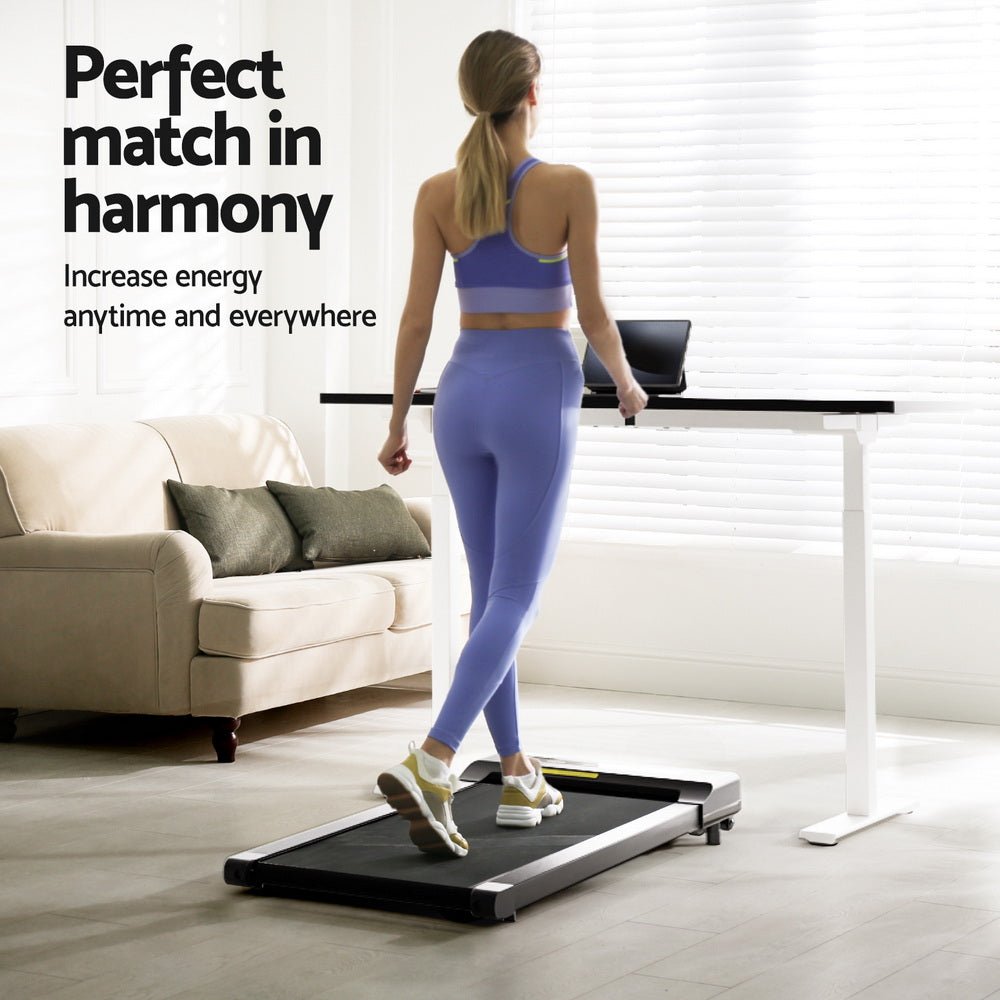 Treadmill 120cm Automatic Standing Desk with 400mm Electric Walking Pad - Furniture > Office > Desks - Rivercity House & Home Co. (ABN 18 642 972 209) - Affordable Modern Furniture Australia
