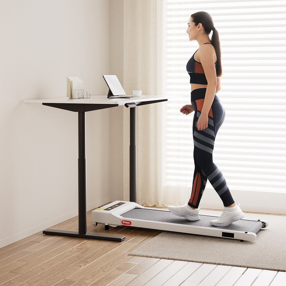 Treadmill Automatic Standing Desk with 360mm Electric Walking Pad - Furniture > Office > Desks - Rivercity House & Home Co. (ABN 18 642 972 209) - Affordable Modern Furniture Australia